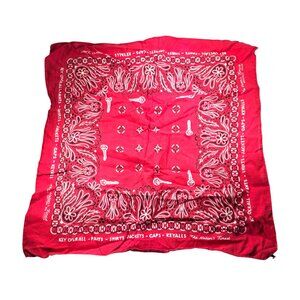 Key Work Clothes Red Cotton Bandana Vtg Washfast Print The Nations Finest biker